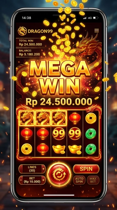 Tampilan antarmuka pengguna di dragon99 yang sederhana dan menarik.